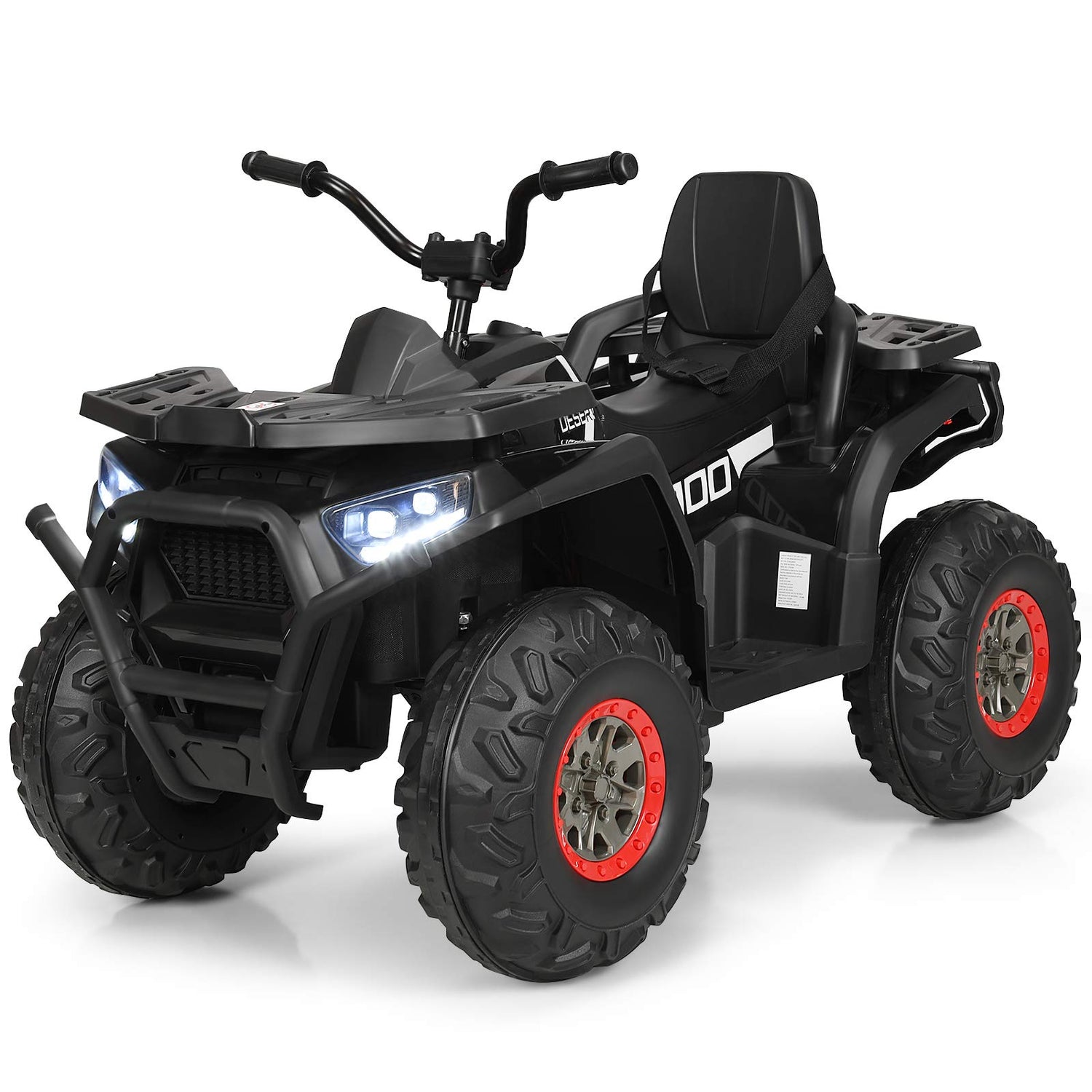 GYMAX 12V Children Electric ATV with LED Light