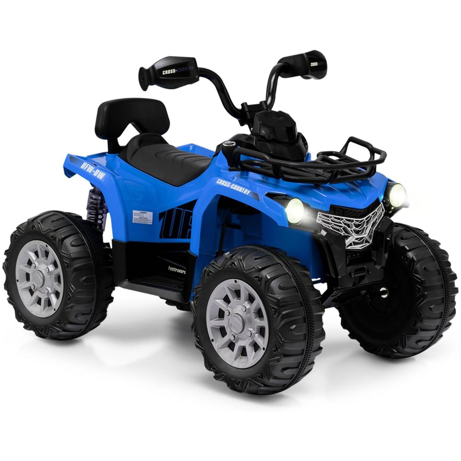 GYMAX Kids Electric Quad Bike, 12V Battery Powered Toy Car with Music