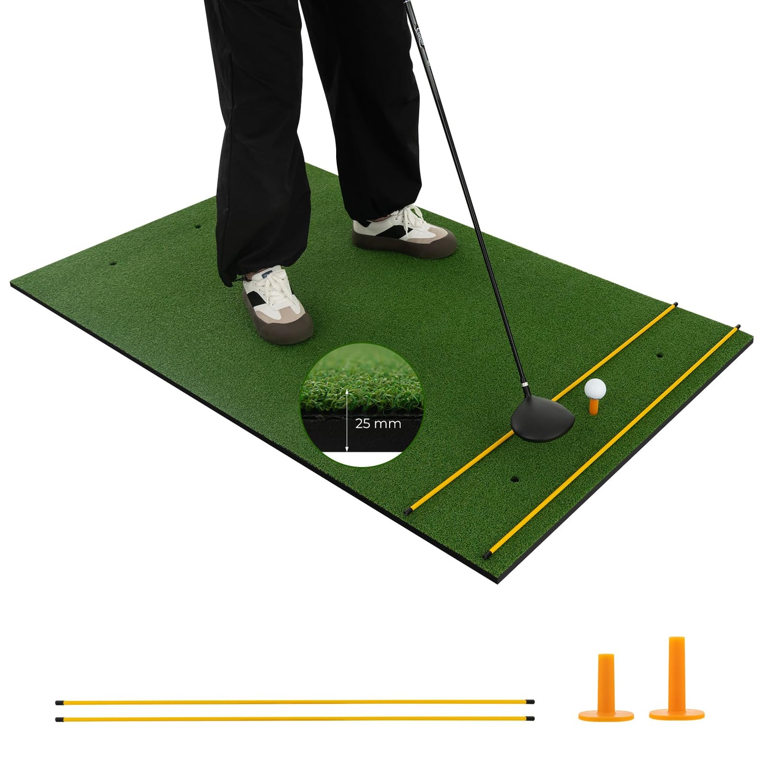 GYMAX 5FT x 3FT/4FT Golf Hitting Mat