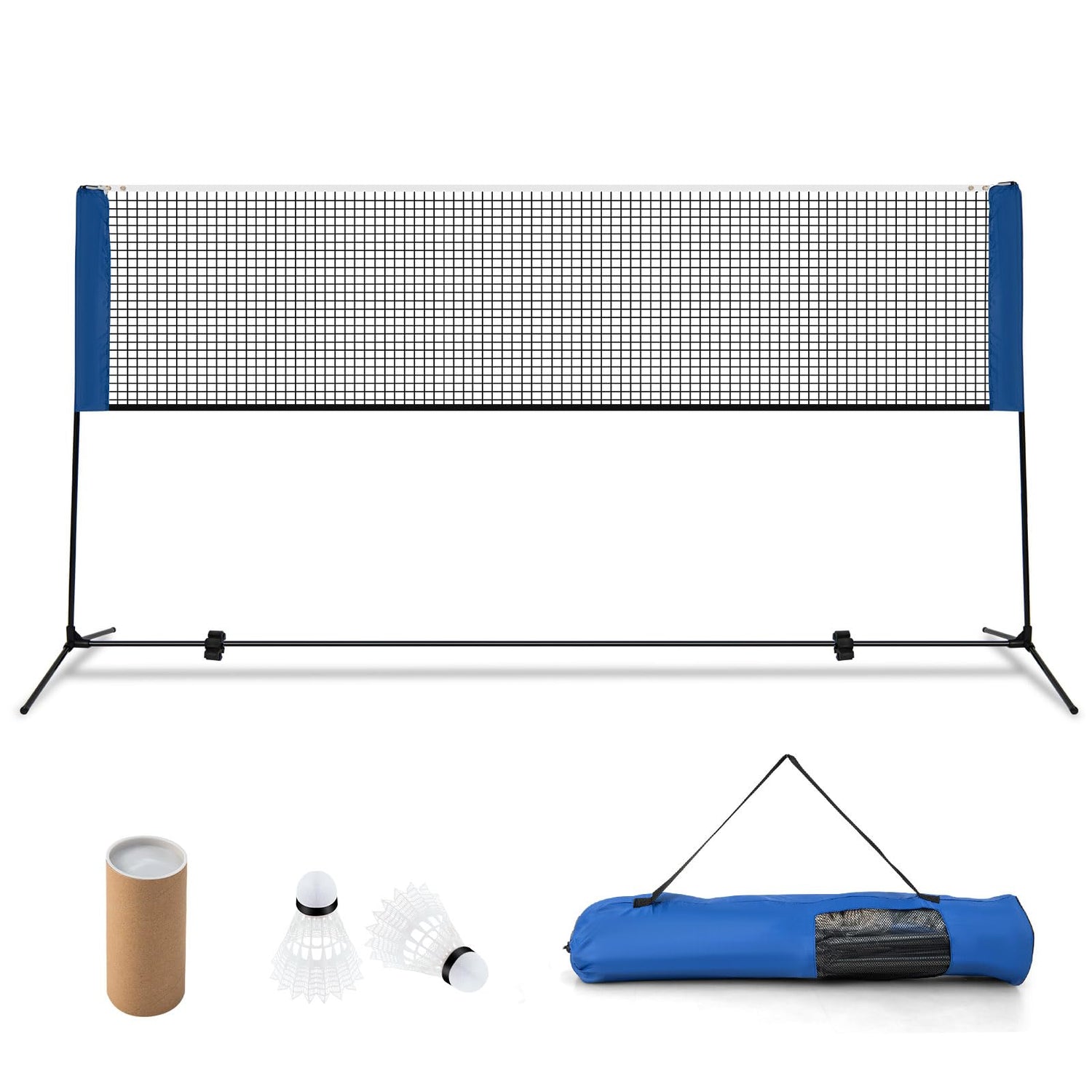 GYMAX Portable Badminton Net Set