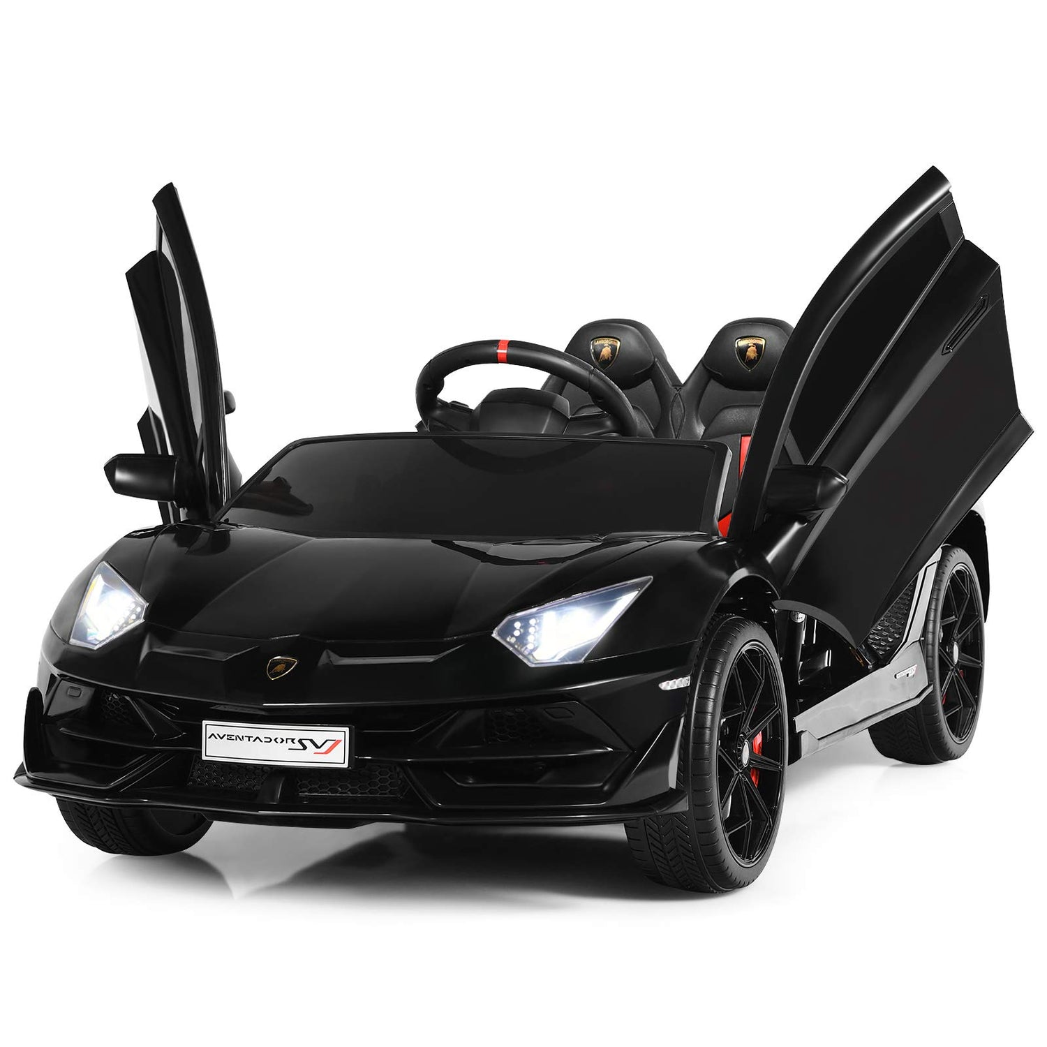 GYMAX Kids Ride on Car, 12V Children Electric Vehicle with Remote Control, MP3/ USB/TF