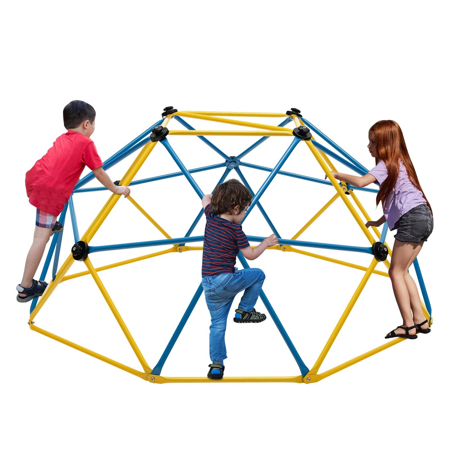 GYMAX Kids Climbing Set with Convenient Grip Outdoor Indoor Climbing Frame