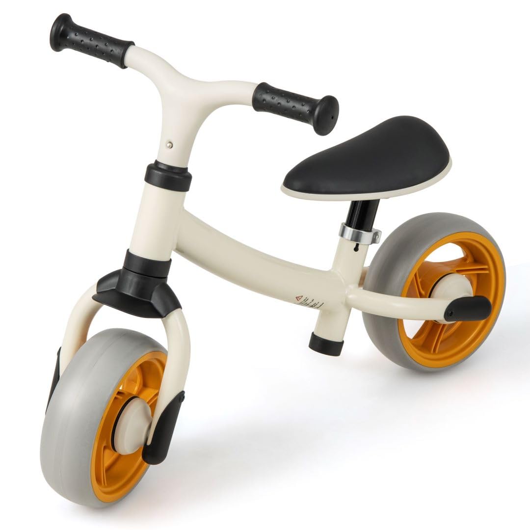 GYMAX Balance Bike, No Pedal Baby Walker Push Ride On Toy with 2 Widened EVA Wheels