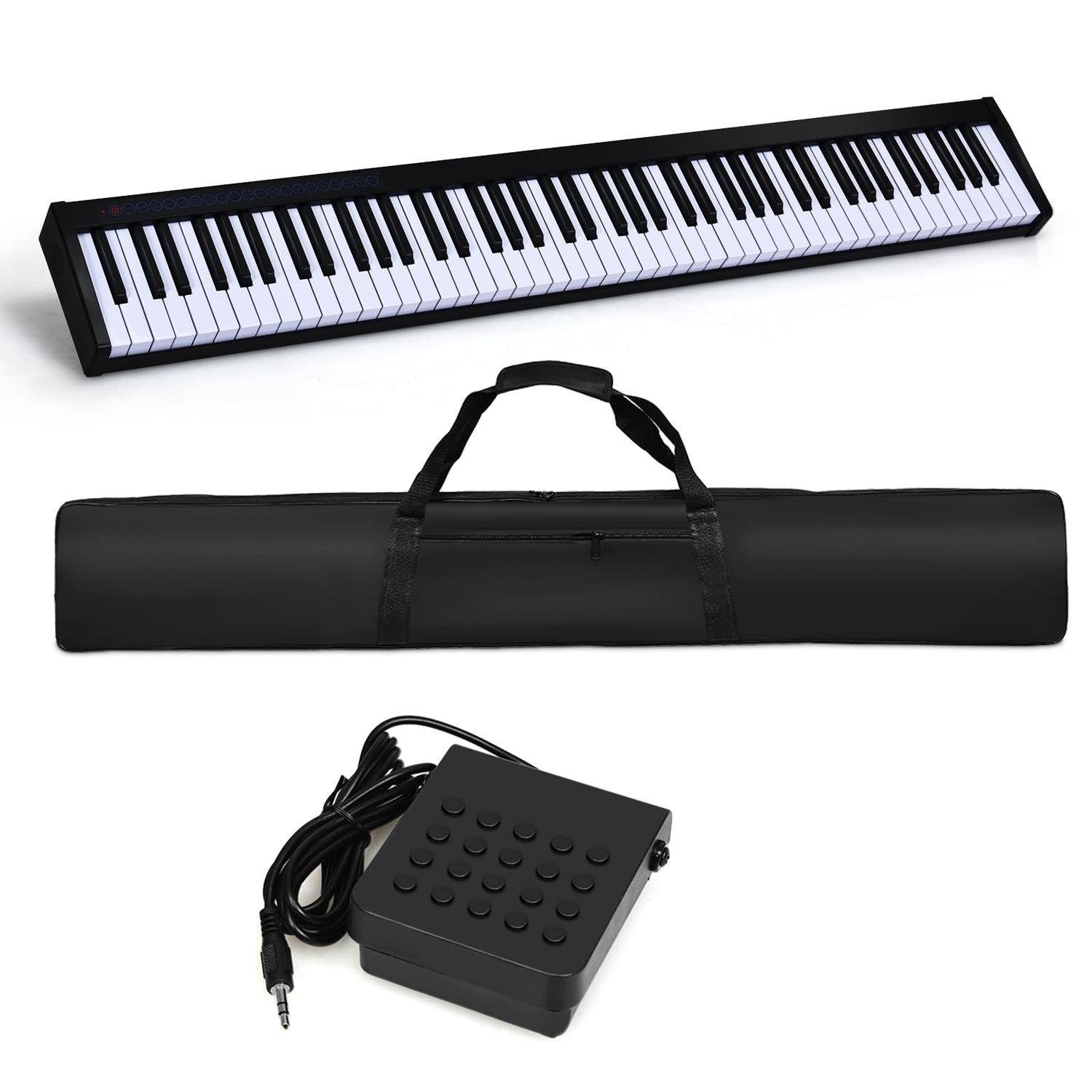 GYMAX 88 Keys Digital Piano, Portable Keyboard Piano