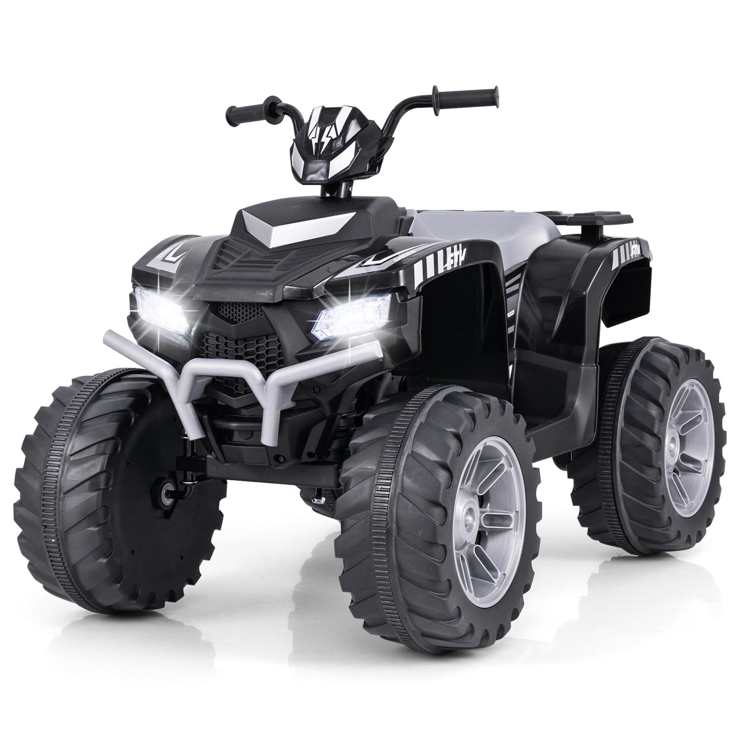 GYMAX Kids Electric Quad Bike, 24V Battery Powered Toy Car