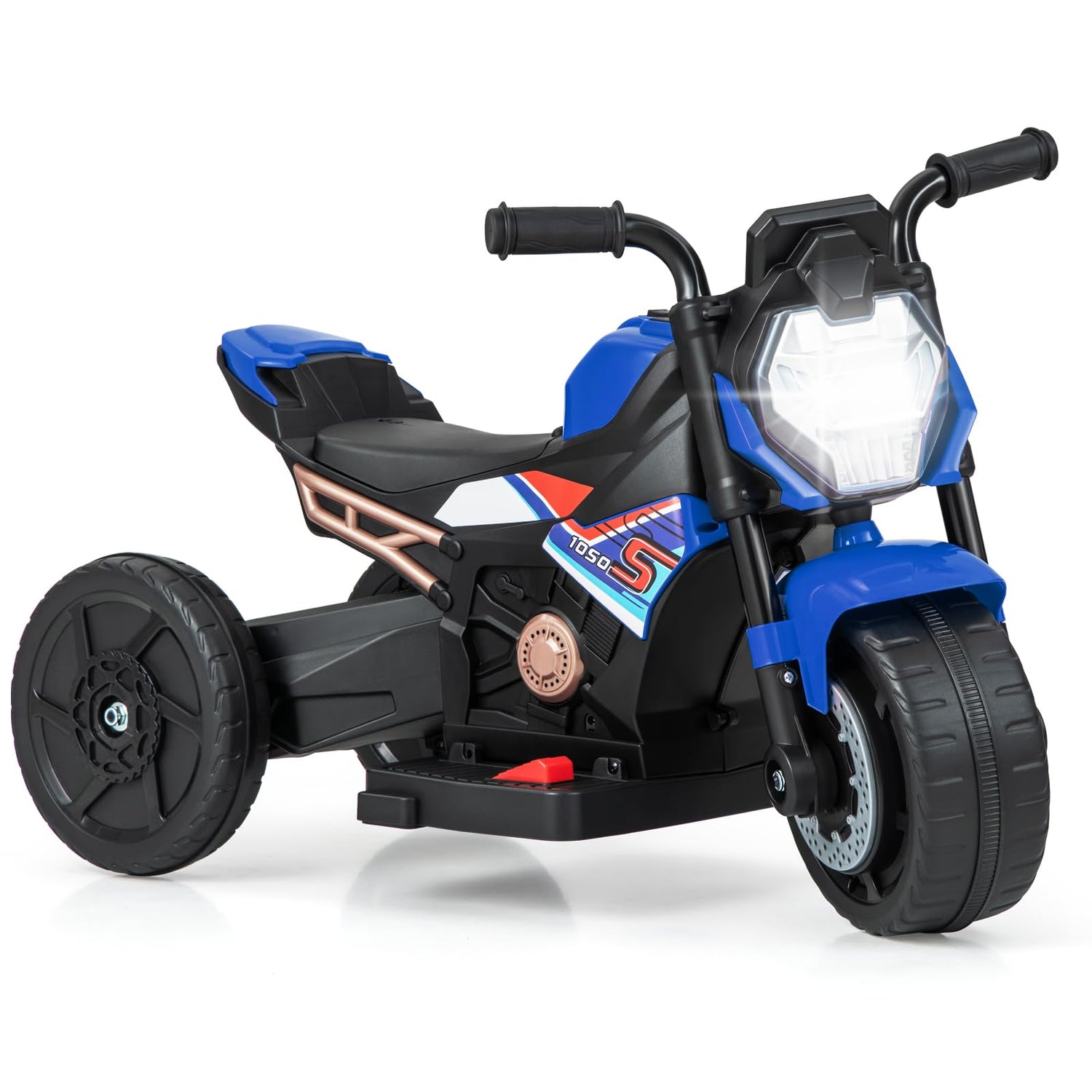 GYMAX Kids Electric Motorbike, 6V Toddler Ride on Motorcycle with 2/3-Wheel Modes