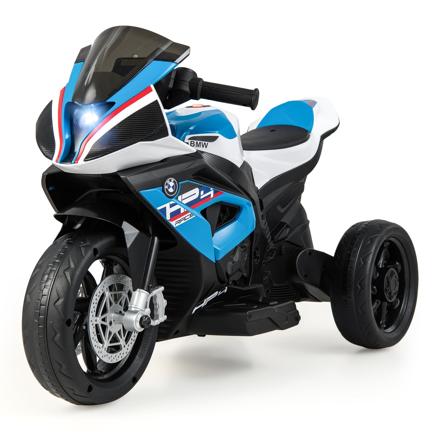 GYMAX Kids Electric Motorbike, 12V Licensed BMW Ride on Motorcycle with Music
