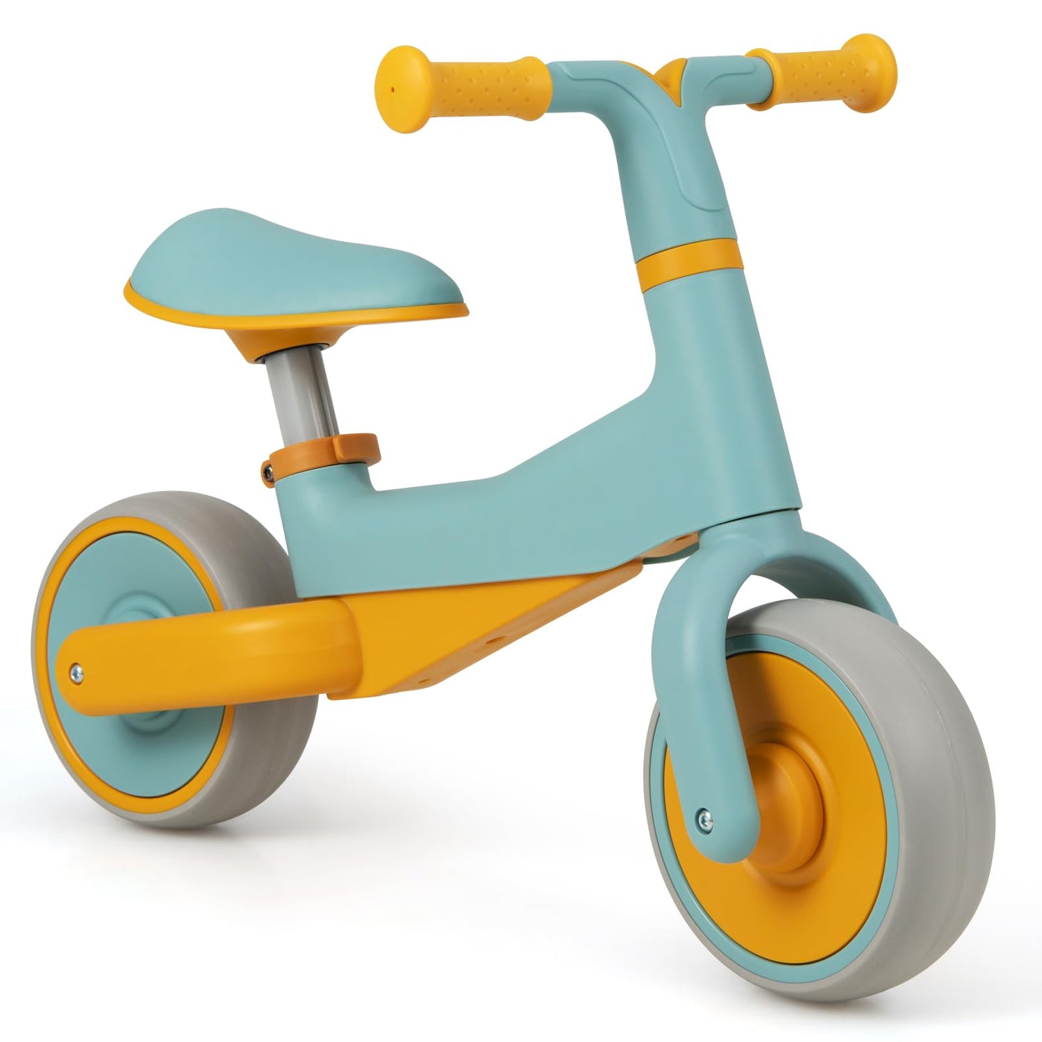 GYMAX Balance Bike, No Pedal Baby Walker Push Ride On Toy with 2 Widened EVA Wheels