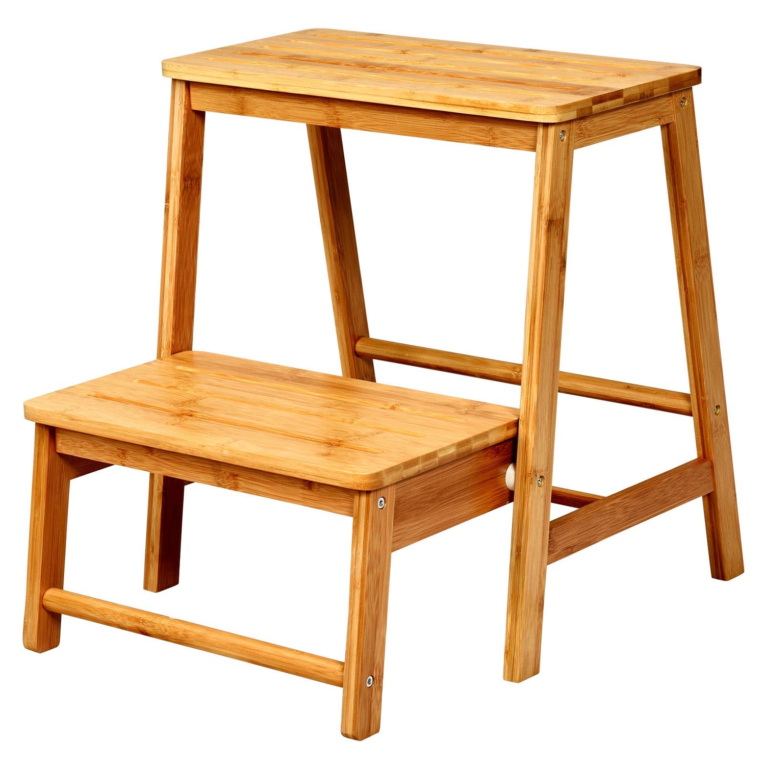 GYMAX 2-Tier Foldable Step Stool