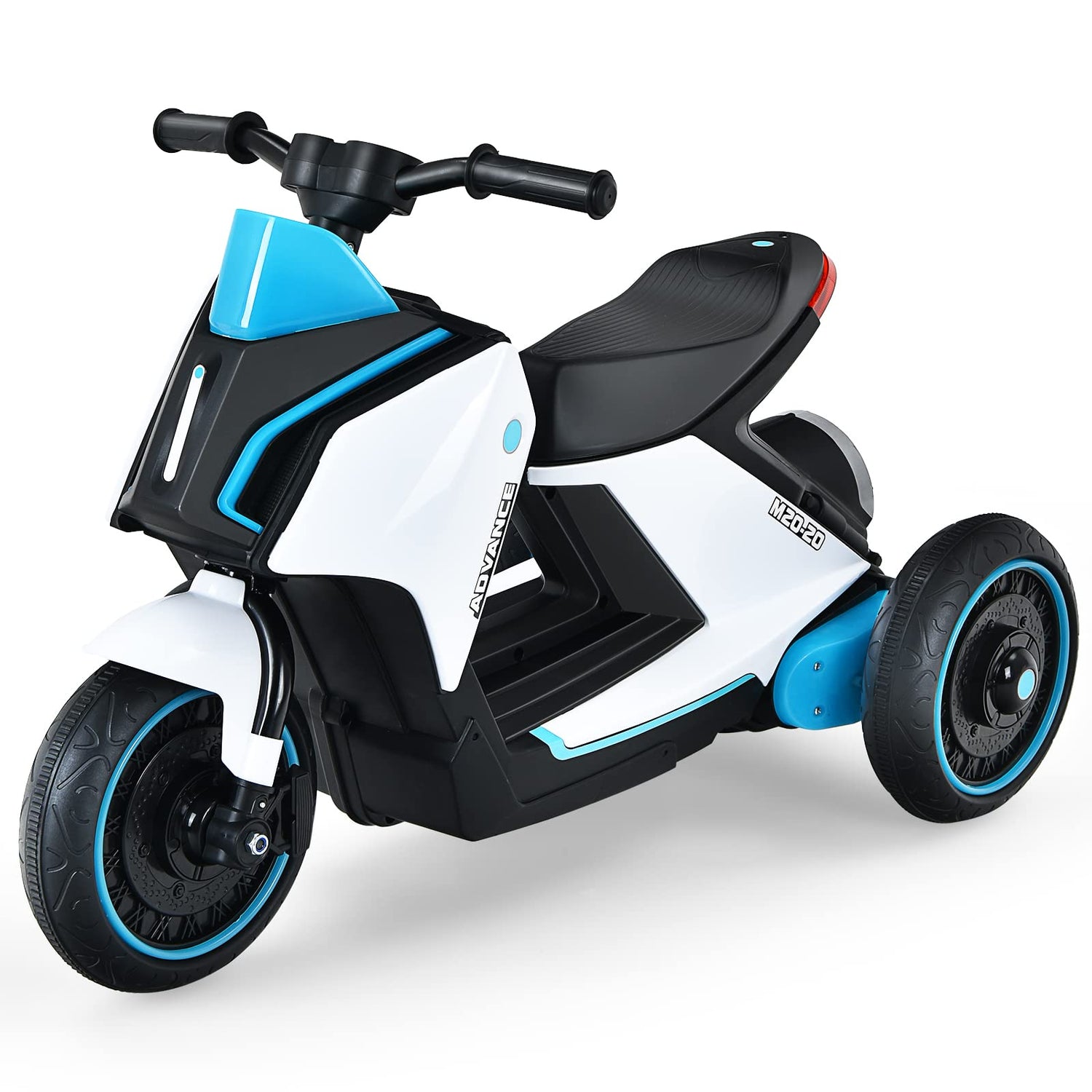 GYMAX Kids Electric Motorbike, 6V Battery Powered Ride on Motorcycle with Lights