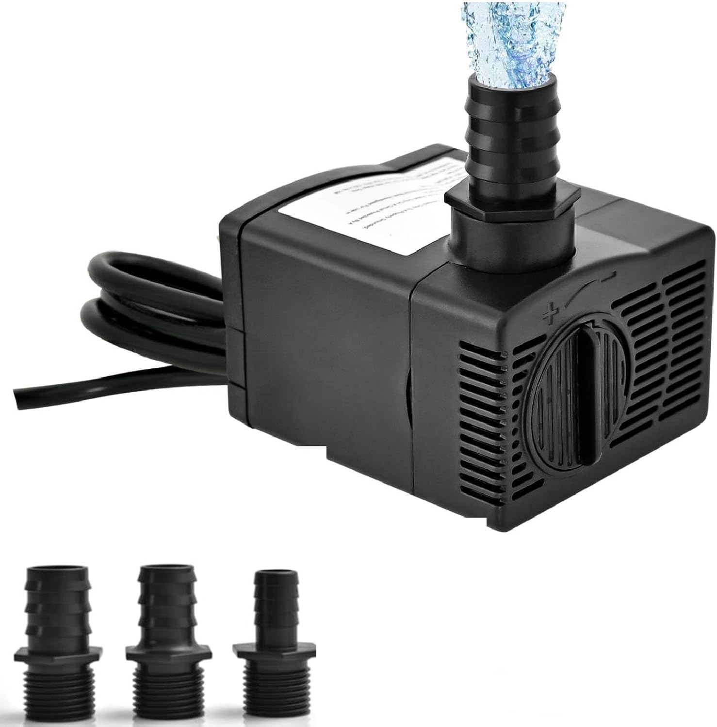 GYMAX Submersible Pump, Ultra Quiet Fountain Water Pump with 2m Power Cord (900L/H, 22W)