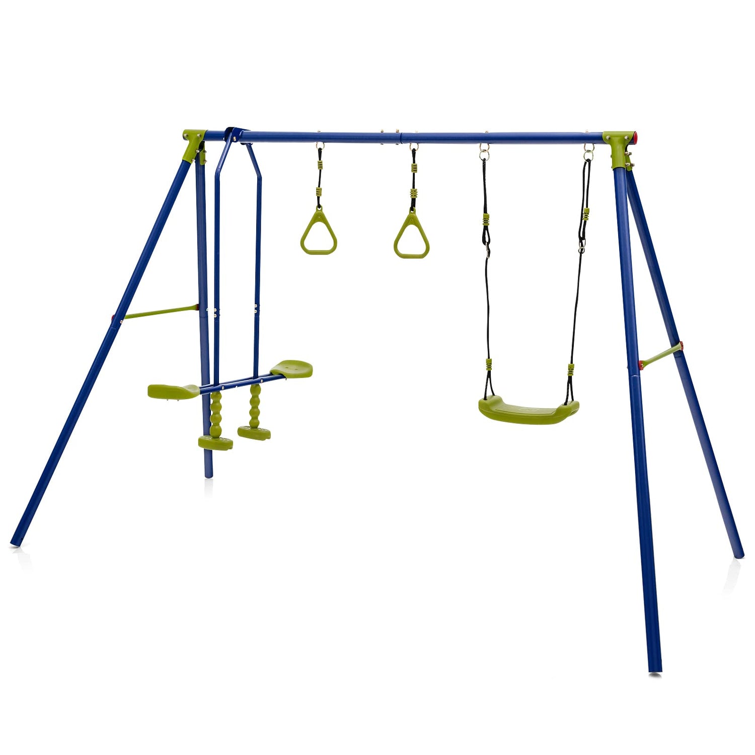 GYMAX Metal Swing A-Frame with Swings