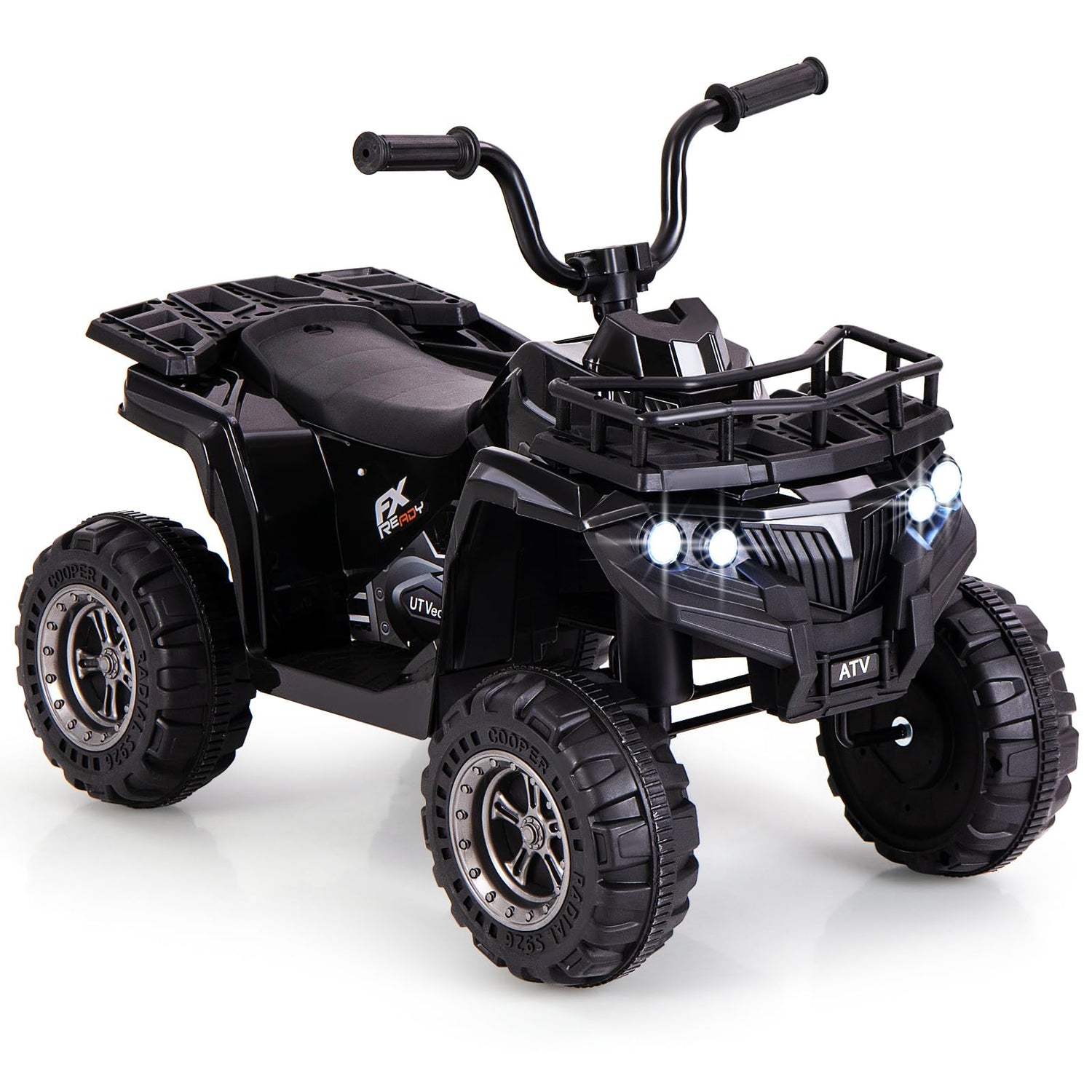 GYMAX Kids Electric Quad Bike, 6V Battery Powered Toy Car with MP3 Player